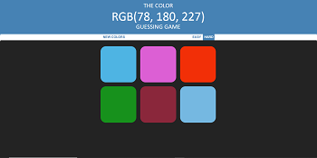 color game vanilla javascript projet